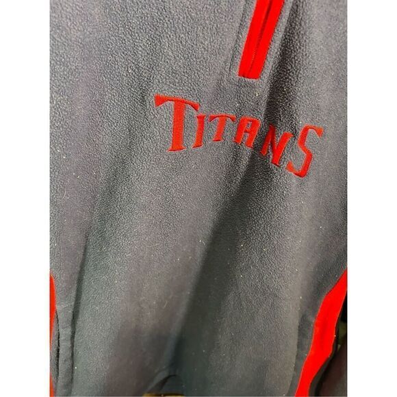 Size XL - Vintage Y2K‎ NFL Brand Tennessee Titans Fleece Embroidered Quarter Zip - Picture 3 of 8